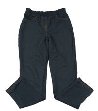 Tmavomodré legíny riflového vzhledu Matalan