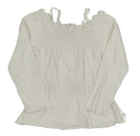 Biele tričko s žabičkováním