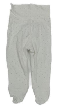 Bílé puntíkaté polodupky H&M