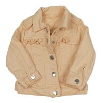 Marhuľová rifľová bunda s volánikmi Matalan