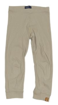 Svetlobéžové rebrované pyžamové nohavice