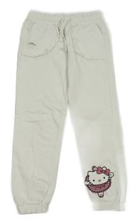 Biele tepláky s Hello Kitty