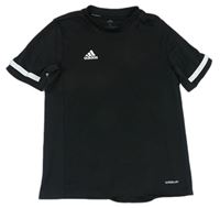 Čierne športové tričko s logom Adidas