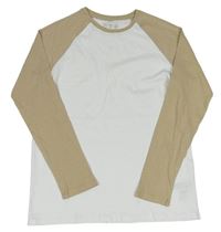 Bielo-béžové tričko Primark