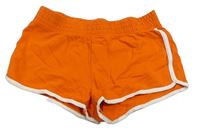 Oranžovo-biele kraťasy H&M