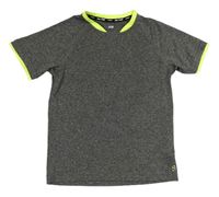 Šedé melírované sportovní tričko H&M