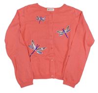 Ružový prepínaci crop sveter s vážkami H&M