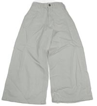 Bílé široké rifle Zara