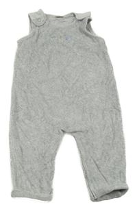 Sivé zamatové na traké tepláky s diny Next