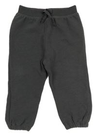 Antracitové žebrované tepláky Primark