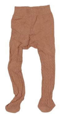 Růžové vzorované punčocháče