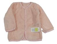 Nové - Svetloružová plyšová prepínaci mikina