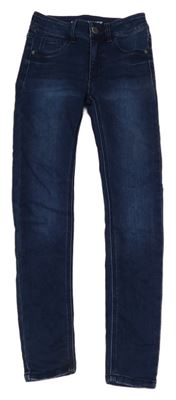 Tmavomodré teplákové skinny rifle Page one young