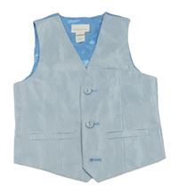 Svetlomodrá melírovaná slávnostná vesta Monsoon