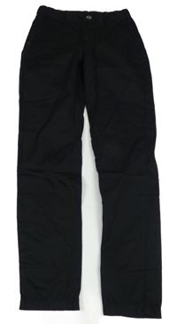 Čierne plátenné chino nohavice