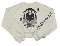 Smetanová crop mikina - Wednesday H&M