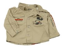 Béžová rifľová bunda s Mickeym a kamarády Primark