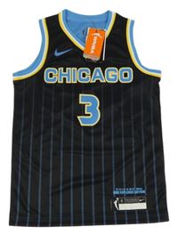 Nové - Černo-modro-žluté sportovní tílko s nápisem a číslem Nike