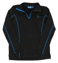 Černo-modré thermo triko s potiskem Crivit