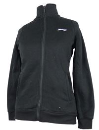 Dámska čierna prepínaci mikina s logom Slazenger