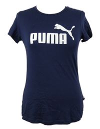 Dámské tmavomodré tričko s logem Puma 