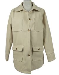 Dámská béžová flaušová košilová bunda Shein 