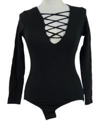 Dámské černé body se šněrováním 