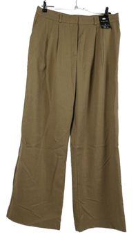 Nové - Dámské béžové široké kalhoty F&F