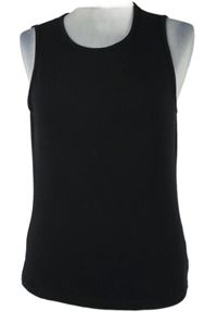 Dámský černý žebrovaný top Shein