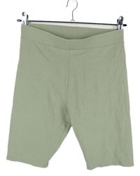 Dámské světlekhaki elastické kraťasy H&M