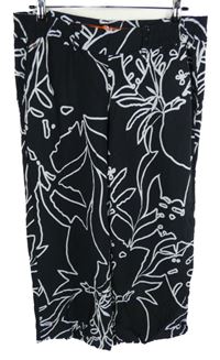 Dámské černo-bílé vzorované culottes kalhoty Street One 