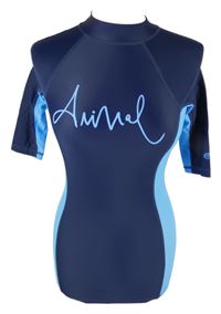 Dámske tmavomodro-svetlomodré UV tričko s logom Animal