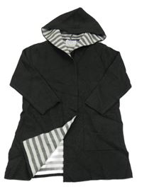 Antracitový pletený cardigan s kapucňou Zara