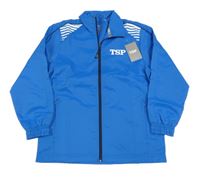 Nové - modrá šušťáková športová bunda s logom TSP