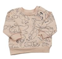 Světlerůžová mikina s obrázky Primark