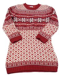 Černo-bílé vzorované pletené šaty Heirlooms