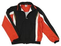 Čierno-bío-červená šušťáková jarná bunda