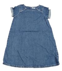 Modré riflové šaty Next