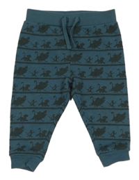 Petrolejové pruhované tepláky Lví král Disney