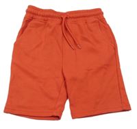 Červené teplákové kraťasy Primark