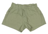 Khaki teplákové kraťasy Tchibo