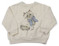 Smotanová mikina s mačkou H&M