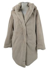 Dámský světlefialový kožešinový kabát New Look