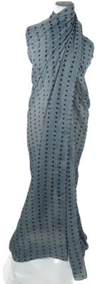 Dámské modro-béžovo-černé vzorované pareo