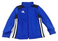 Modro-černá sportovní propínací mikina Adidas