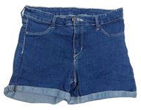 Modré rifľové kraťasy Denim Co.