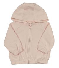 Světlerůžová propínací mikina s kapucí Primark