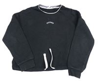 Černá crop mikina s nápisem M&S