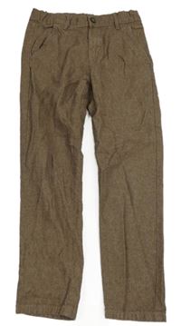 Hnedé melírované chino nohavice zn. H&M