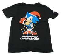 Černé tričko se Sonicem 